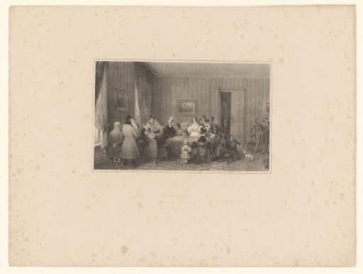 Company around a table playing a card game