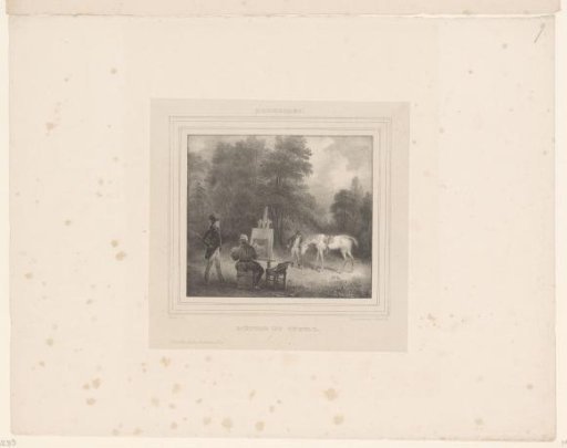 Landscape with a painter at work