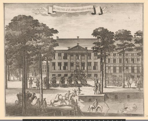View of the St. Sebastian's Archery Guild Hall in The Hague