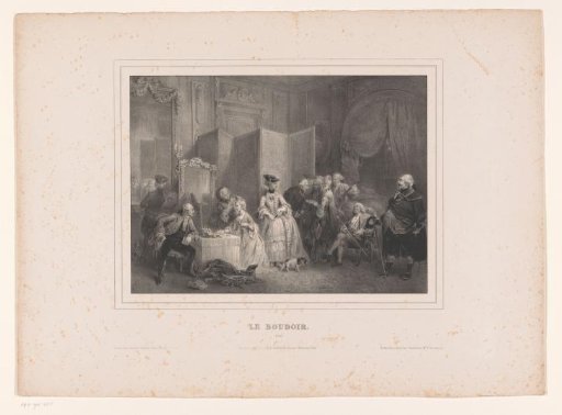 Company in a boudoir