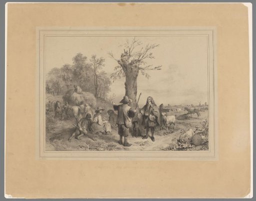 Paulus Potter among shepherds and cattle