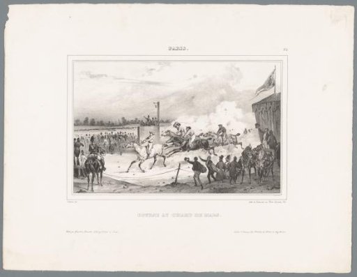 Horse races on the Champ-de-Mars