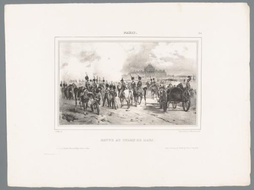 Military parade on the Champ-de-Mars