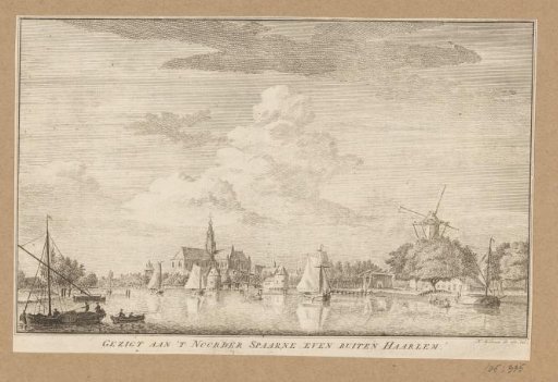 View of the Northern Spaarne near Haarlem