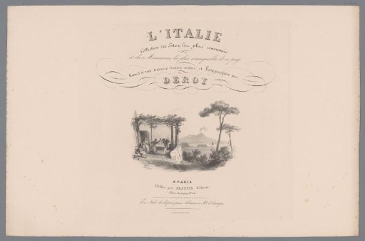 Title print for: Views in Italy