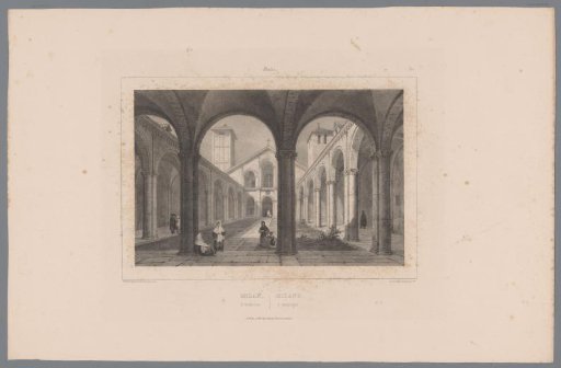 View of the Basilica of Saint Ambrose in Milan