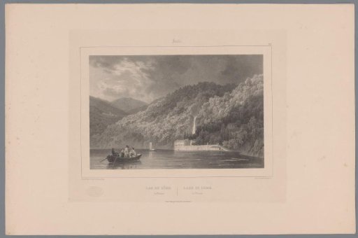 View of the Villa Pliniana on Lake Como