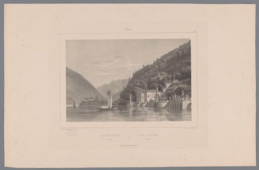View of Torno on Lake Como