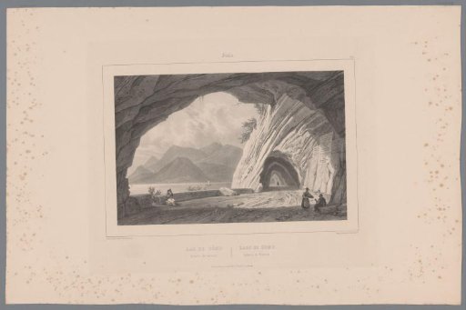 View of the tunnel of Varenna on Lake Como