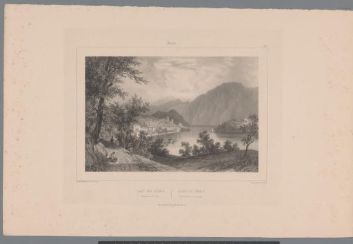 View of the San Giovanni peninsula on Lake Como