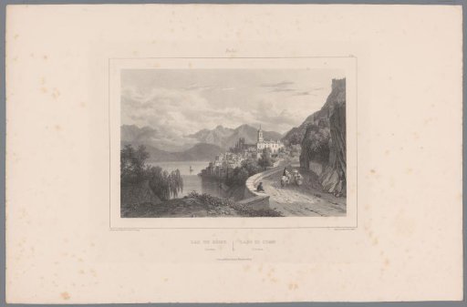 View of Nesso on Lake Como