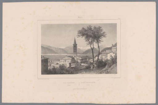 View of Laveno on Lake Maggiore