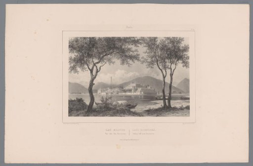 View of the Borromean Islands in Lake Maggiore