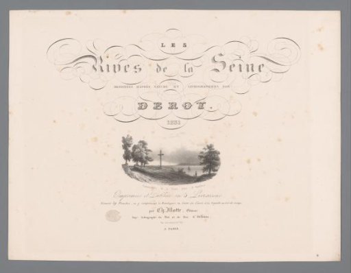 Title print with a view of the mouth of the Seine at Honfleur