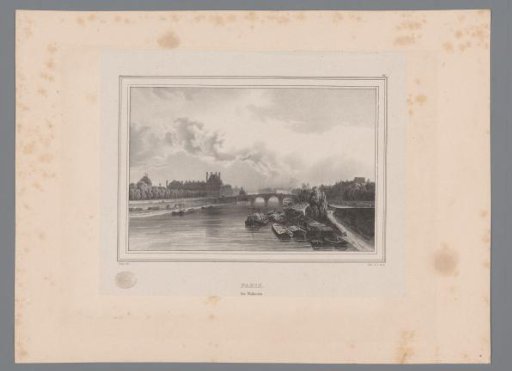 View of the Tuileries Palace from the Seine