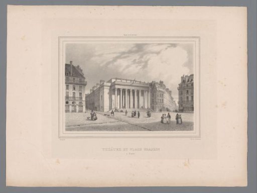 View of the Théâtre Graslin in Nantes