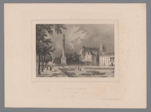 View of the Cours Saint-Pierre and Saint-André in Nantes