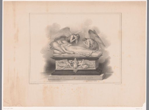 Design for a tomb for Princess Marie d'Orléans