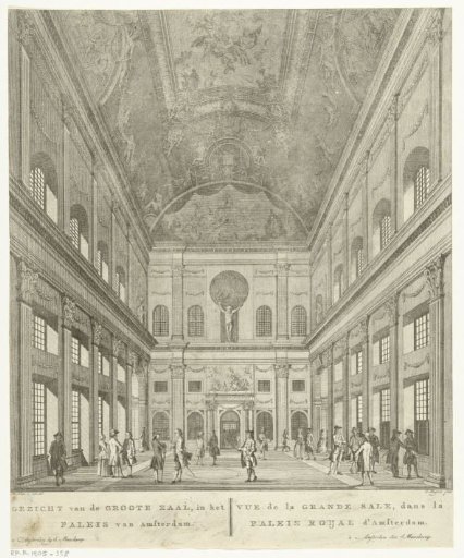 West Side of the Burgerzaal in the Royal Palace on the Dam