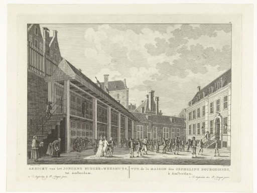 View of the Boys' House of the Burgerweeshuis in Amsterdam