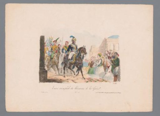 Triumphal procession by the liberators of Greece
