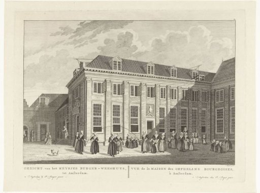 View of the Girls' House of the Burgerweeshuis in Amsterdam