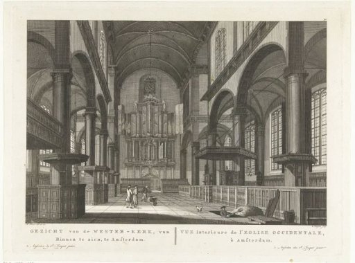 Interior of the Westerkerk in Amsterdam