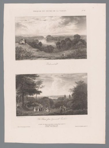 Two Views on the Thames, Seen from Richmond Hill and from Greenwich Park