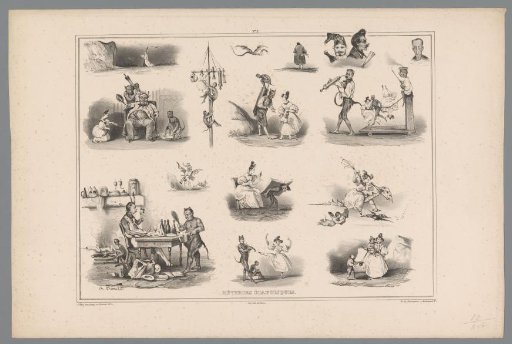Fourteen representations around devils and women