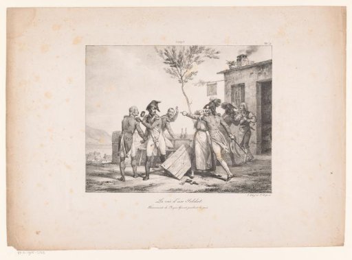 Soldier Jacques Grivet Celebrating the Peace, 1797