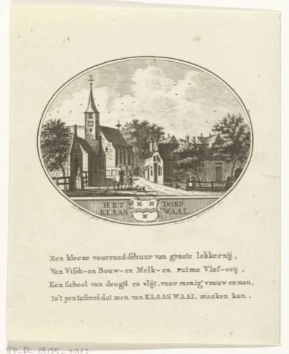 View of the village street of Klaaswaal