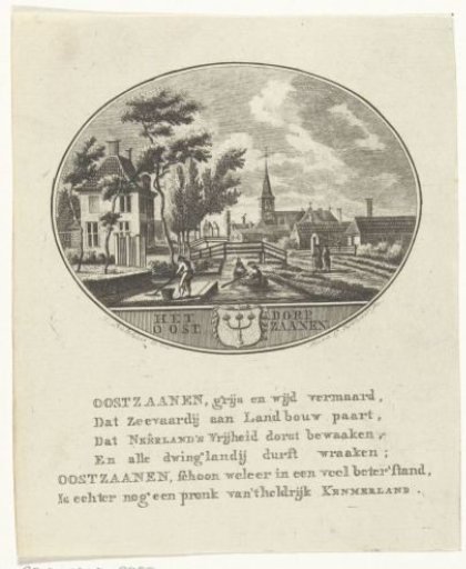View of the village of Oostzaan