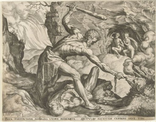Hercules Drags Cerberus out of Hell
