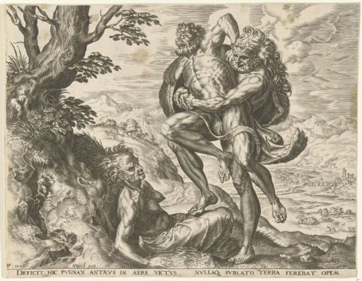 Hercules Wrestles with Antaeus