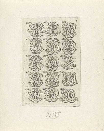 Fifteen letter monograms (CDZ-DER)