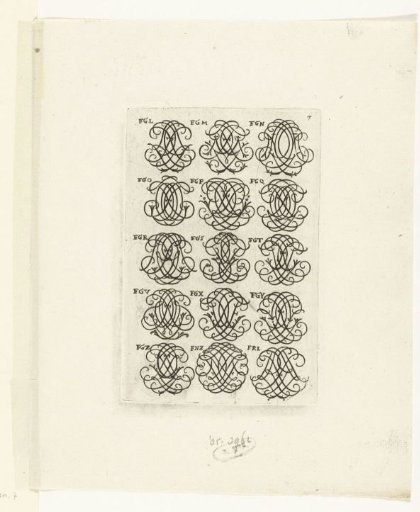 Fifteen Letter Monograms (FGL-FRL)
