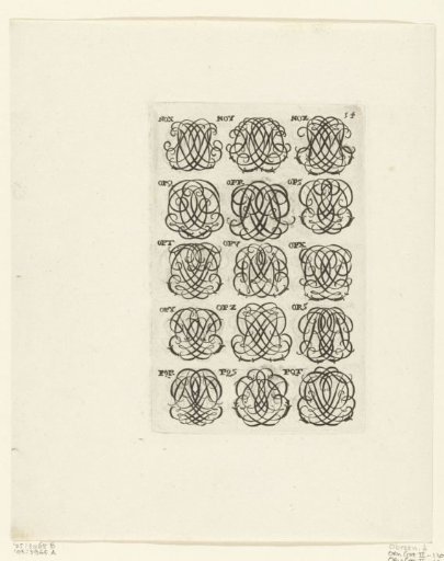 Fifteen letter monograms (NOX-PQT)