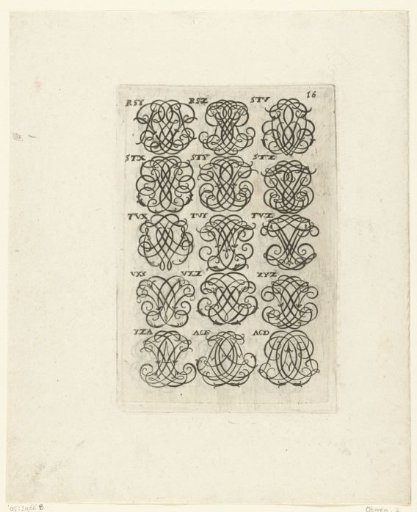 Fifteen letter monograms (RSY-ACD)