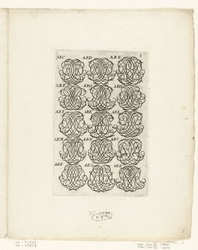 Fifteen Letter Monograms (ABS-BCM)