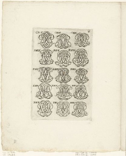 Fifteen letter monograms (CDZ-DER)