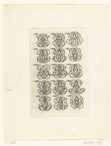 Fifteen letter monograms (CEF-CEV)