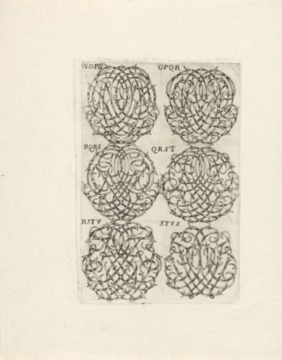Six Large Monograms (GHIK-MNOP)