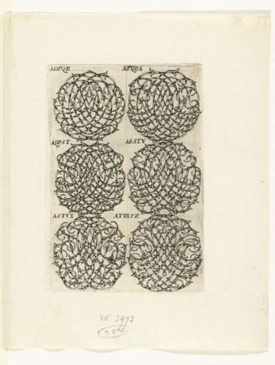 Six Large Monograms (AOPQR-ATVXYZ)