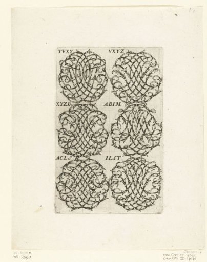 Six large monograms (TVXY-ILST)