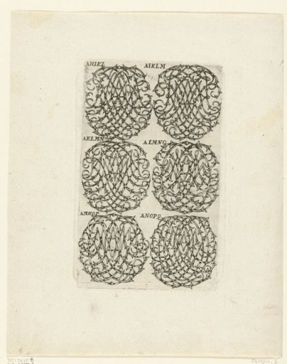 Six Large Monograms (AHIKL-ANOPQ)
