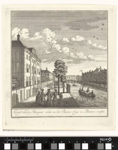 View of the Corvershof in Amsterdam, seen towards the Binnen-Amstel