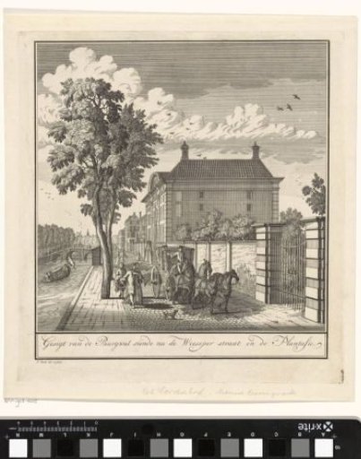 View of the Corvershof in Amsterdam, seen towards the Weesperstraat