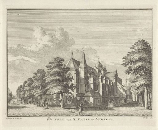 View of the Mariakerk at Utrecht