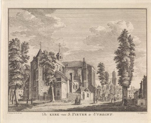 View of the Pieterskerk at Utrecht