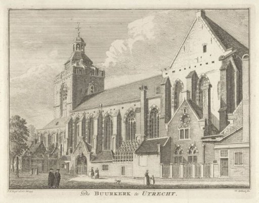 View of the Buurkerk at Utrecht